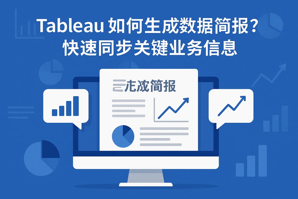 Tableau如何生成数据简报？快速同步关键业务信息