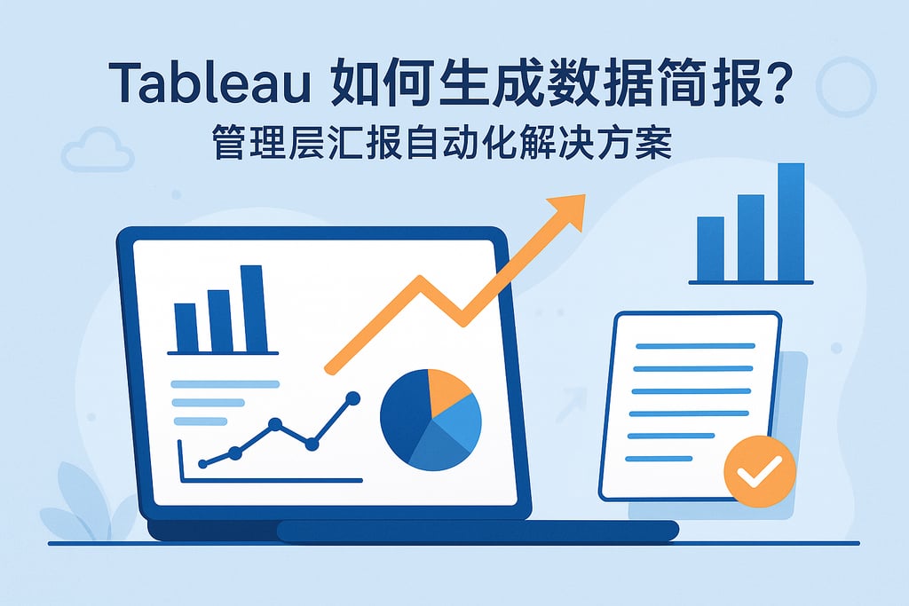 Tableau如何生成数据简报？管理层汇报自动化解决方案