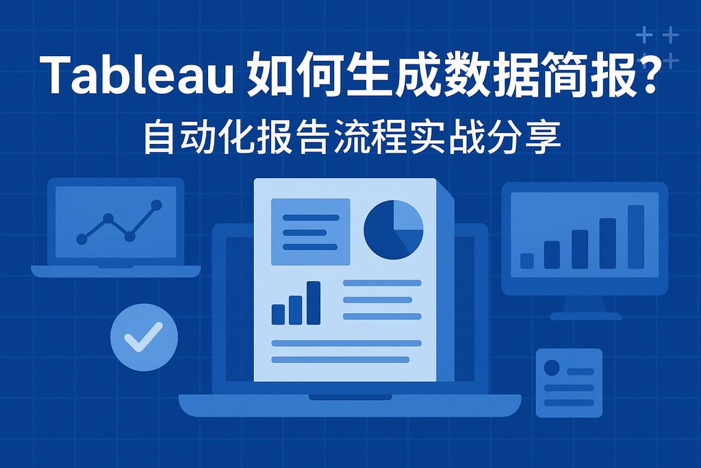 Tableau如何生成数据简报？自动化报告流程实战分享