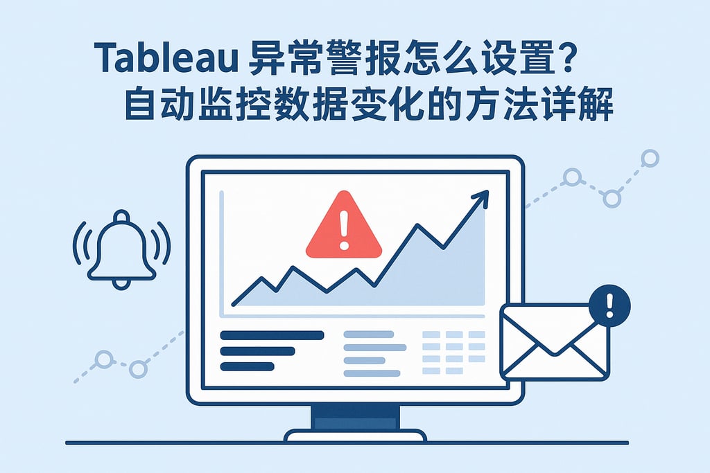 Tableau异常警报怎么设置？自动监控数据变化的方法详解