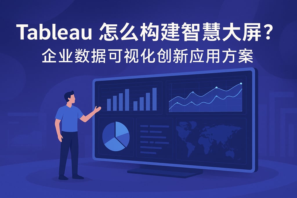 Tableau怎么构建智慧大屏？企业数据可视化创新应用方案