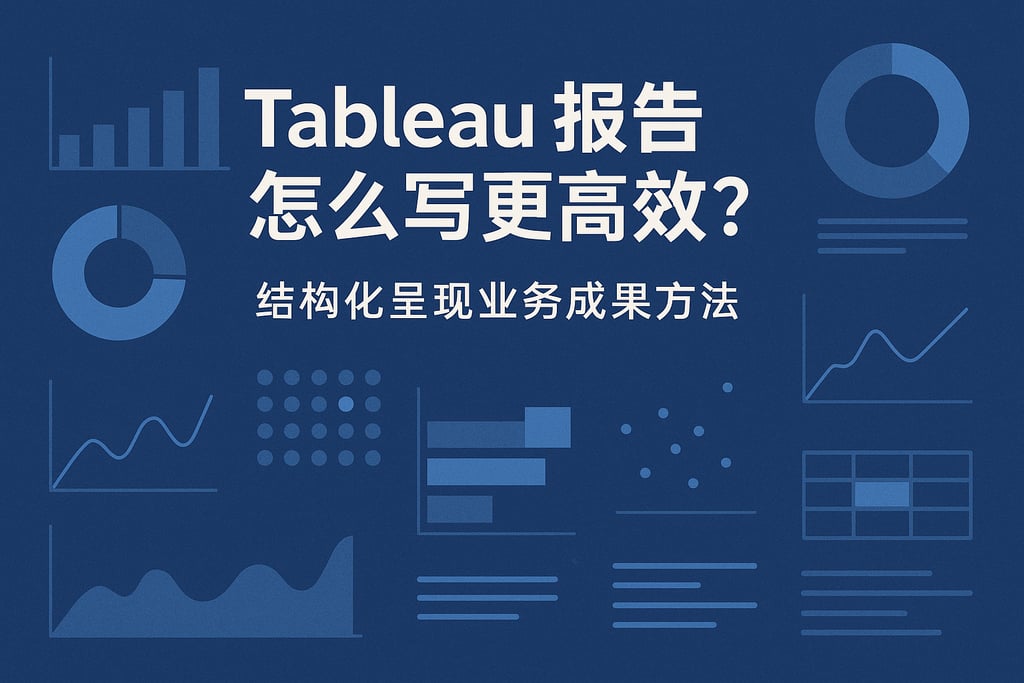 Tableau报告怎么写更高效？结构化呈现业务成果方法