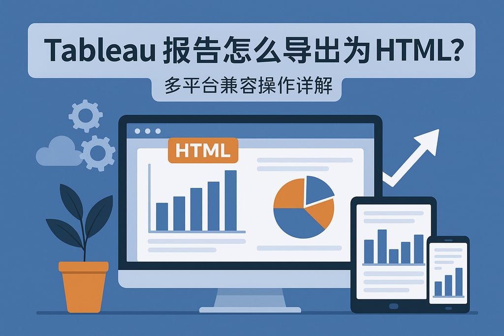 Tableau报告怎么导出为HTML？多平台兼容操作详解