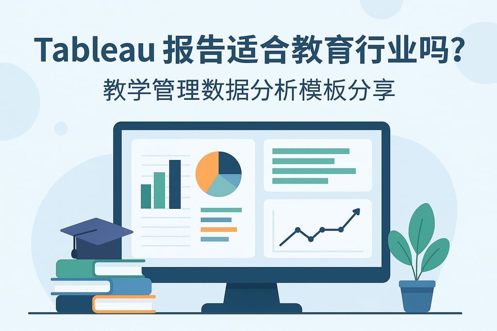 Tableau报告适合教育行业吗？教学管理数据分析模板分享