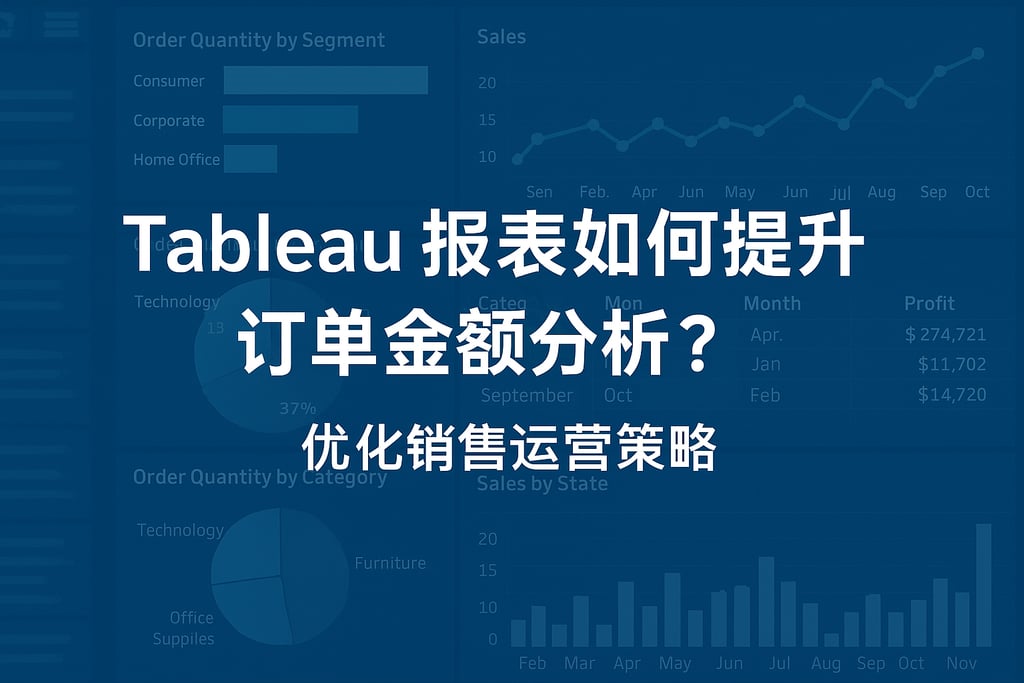 Tableau报表如何提升订单金额分析？优化销售运营策略