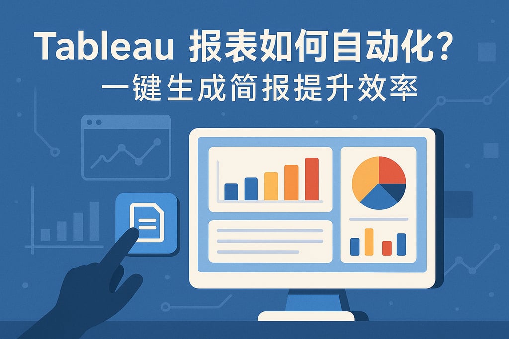 Tableau报表如何自动化？一键生成简报提升效率