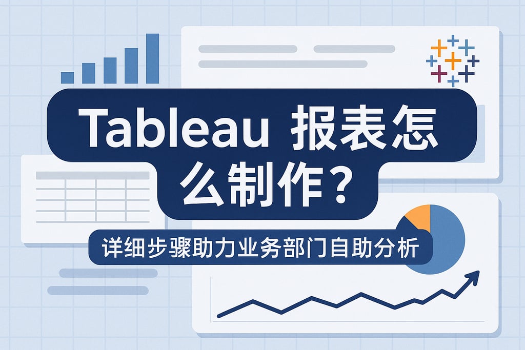 Tableau报表怎么制作？详细步骤助力业务部门自助分析