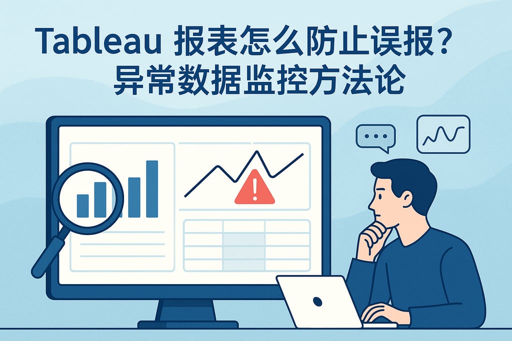 Tableau报表怎么防止误报？异常数据监控方法论