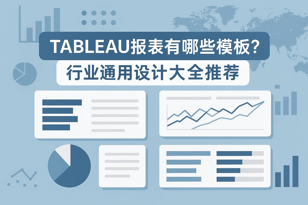 Tableau报表有哪些模板？行业通用设计大全推荐