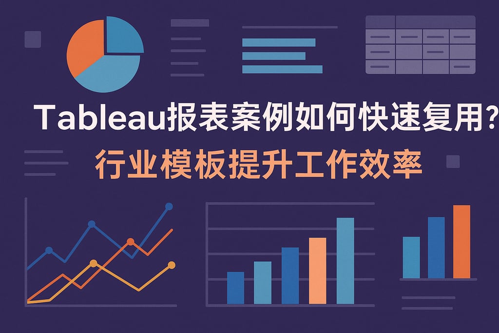 Tableau报表案例如何快速复用？行业模板提升工作效率