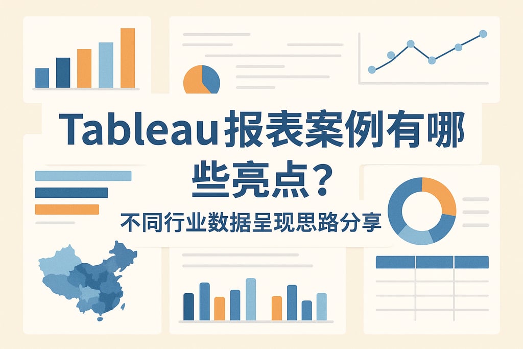 Tableau报表案例有哪些亮点？不同行业数据呈现思路分享