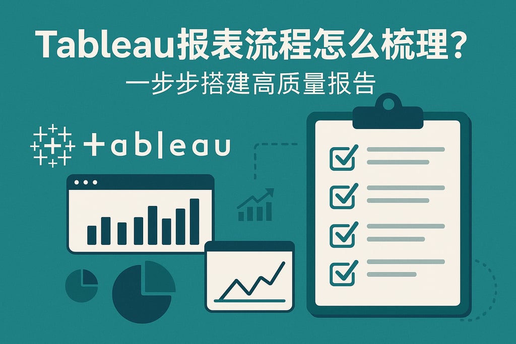 Tableau报表流程怎么梳理？一步步搭建高质量报告
