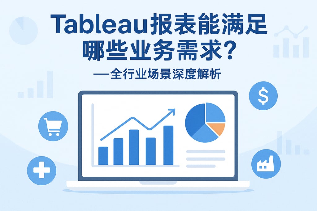 Tableau报表能满足哪些业务需求？全行业场景深度解析