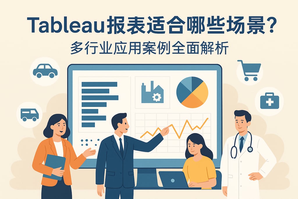 Tableau报表适合哪些场景？多行业应用案例全面解析