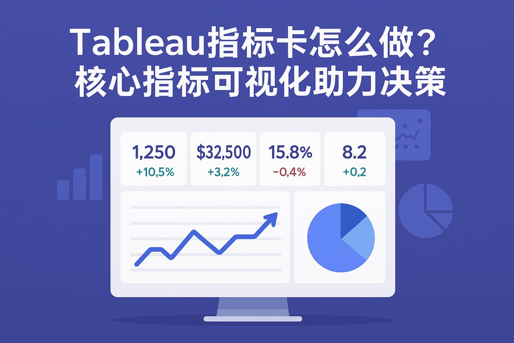 Tableau指标卡怎么做？核心指标可视化助力决策