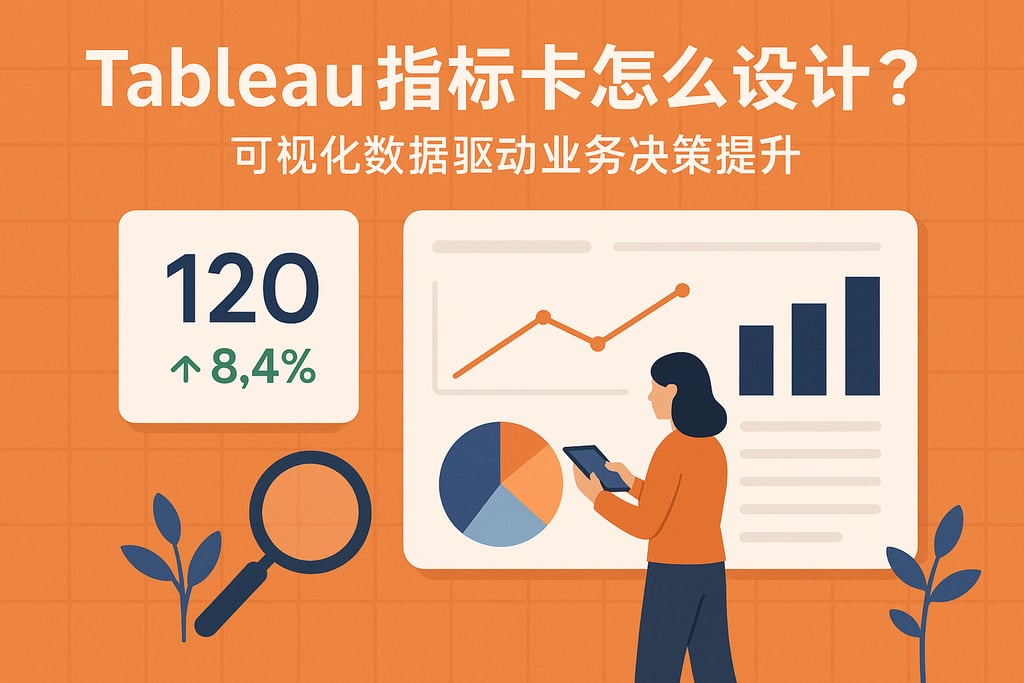 Tableau指标卡怎么设计？可视化数据驱动业务决策提升