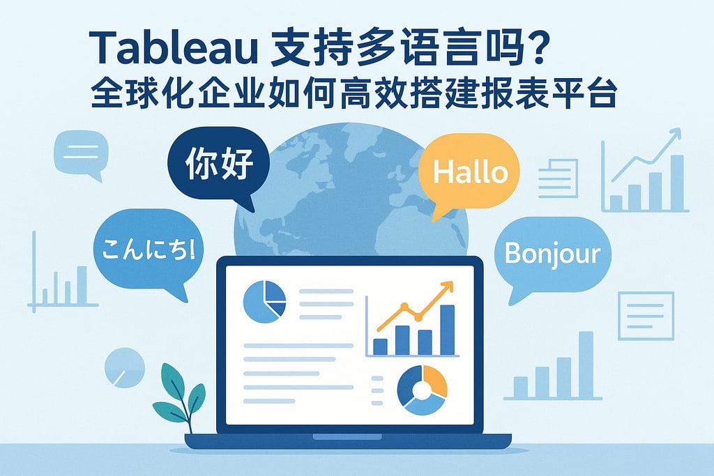 Tableau支持多语言吗？全球化企业如何高效搭建报表平台