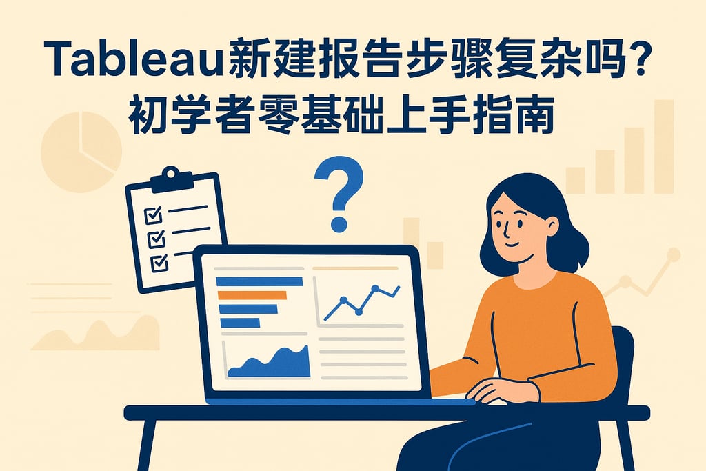 Tableau新建报告步骤复杂吗？初学者零基础上手指南