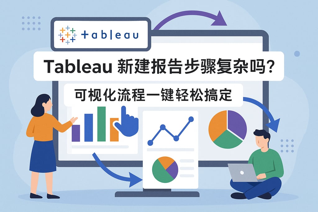 Tableau新建报告步骤复杂吗？可视化流程一键轻松搞定