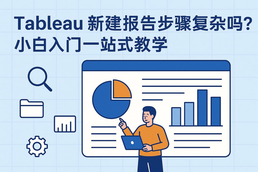 Tableau新建报告步骤复杂吗？小白入门一站式教学