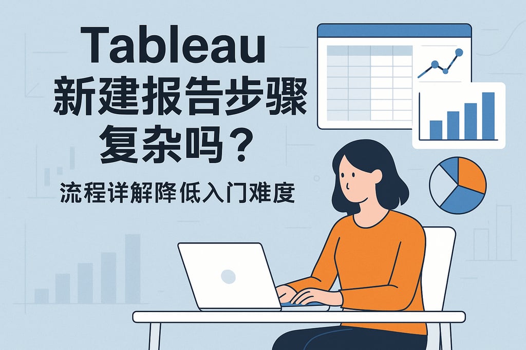 Tableau新建报告步骤复杂吗？流程详解降低入门难度