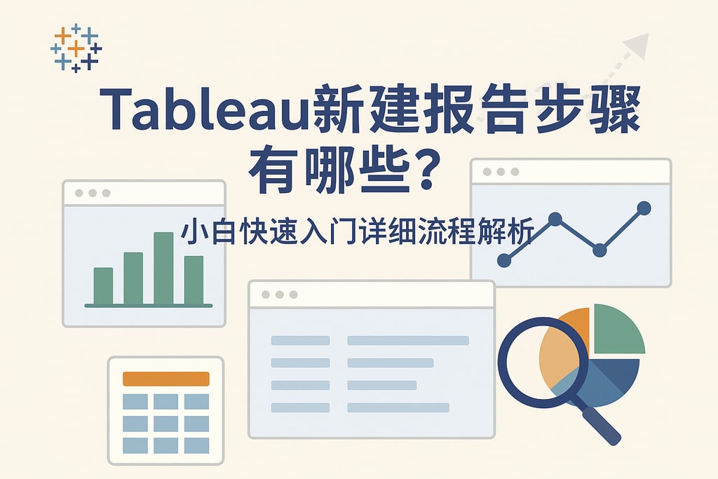 Tableau新建报告步骤有哪些？小白快速入门详细流程解析