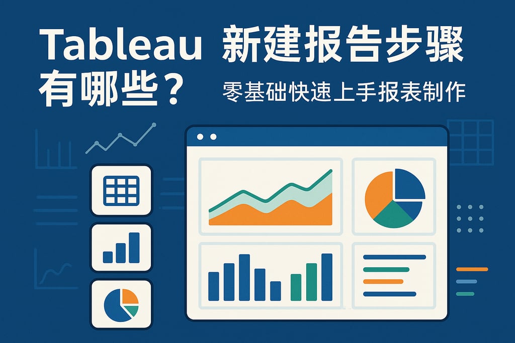 Tableau新建报告步骤有哪些？零基础快速上手报表制作