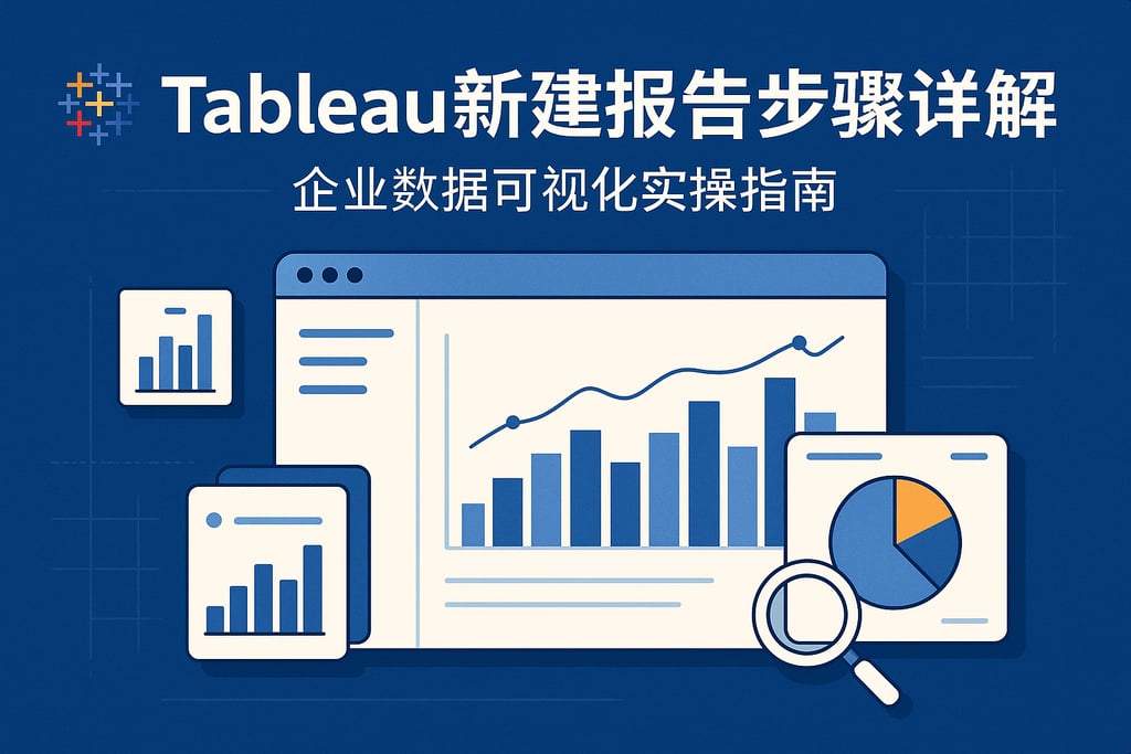 Tableau新建报告步骤详解？企业数据可视化实操指南