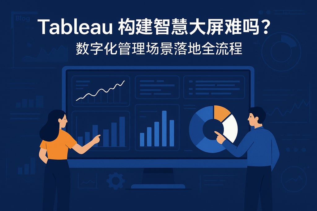 Tableau构建智慧大屏难吗？数字化管理场景落地全流程