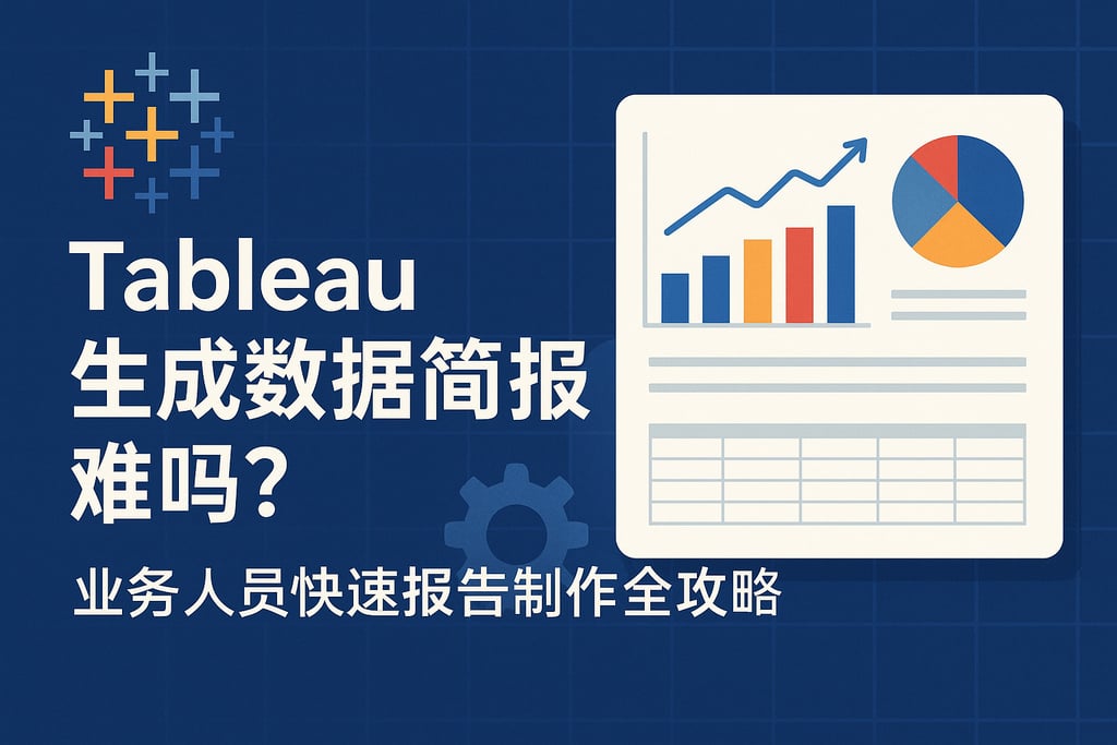 Tableau生成数据简报难吗？业务人员快速报告制作全攻略