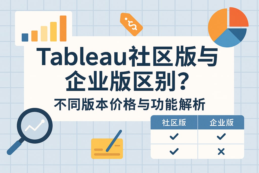 Tableau社区版与企业版区别？不同版本价格与功能解析