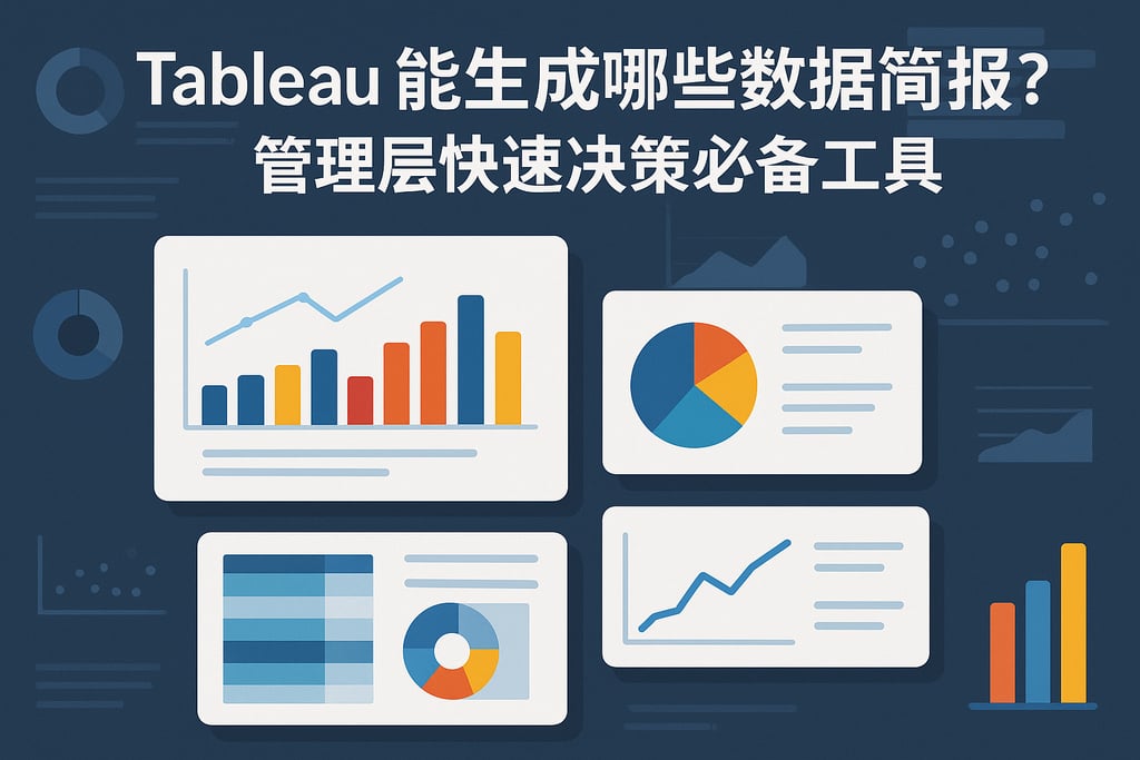 Tableau能生成哪些数据简报？管理层快速决策必备工具