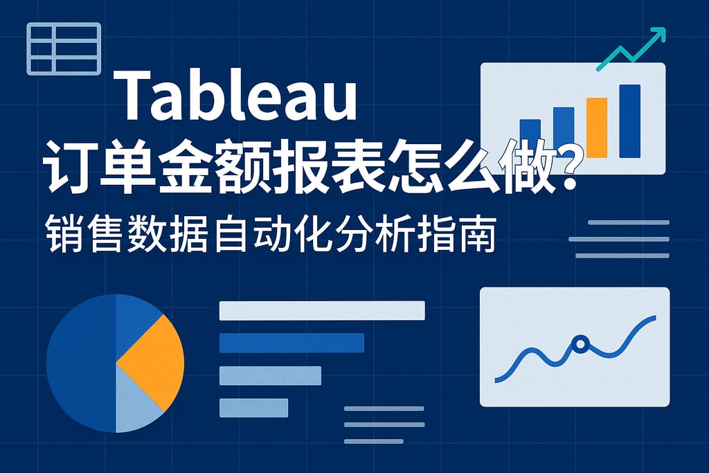 Tableau订单金额报表怎么做？销售数据自动化分析指南