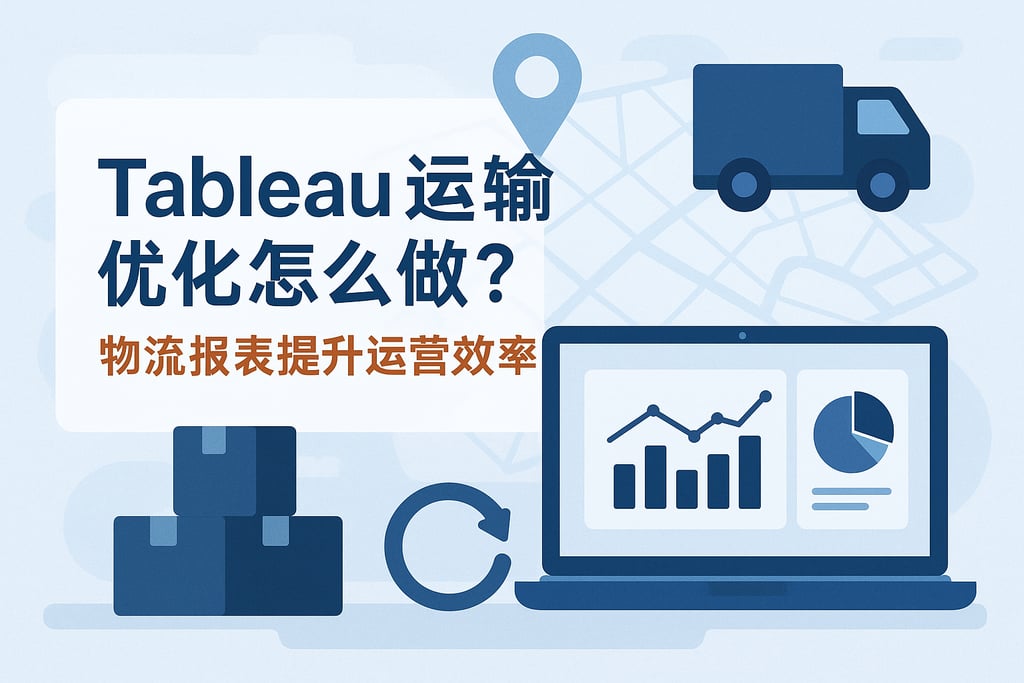 Tableau运输优化怎么做？物流报表提升运营效率