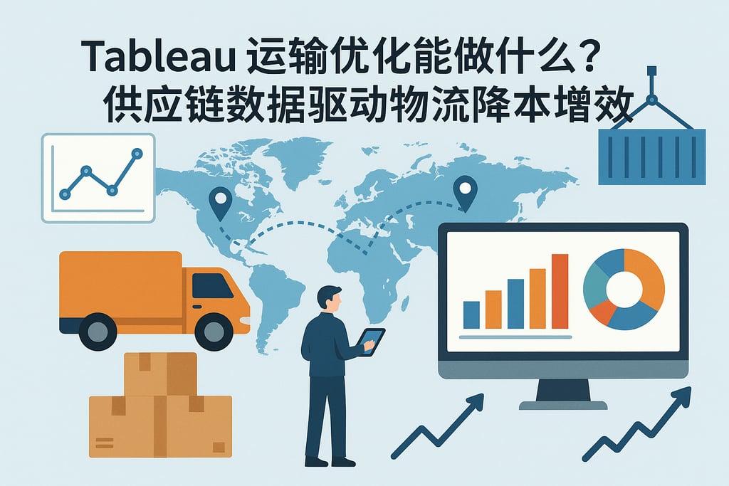 Tableau运输优化能做什么？供应链数据驱动物流降本增效