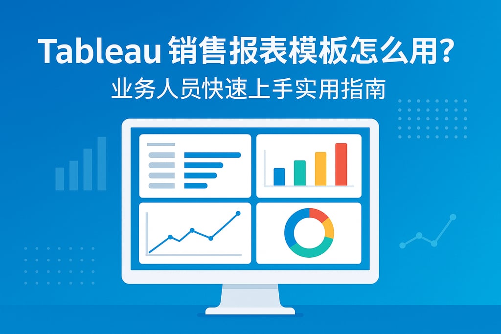Tableau销售报表模板怎么用？业务人员快速上手实用指南