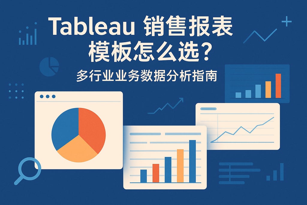 Tableau销售报表模板怎么选？多行业业务数据分析指南