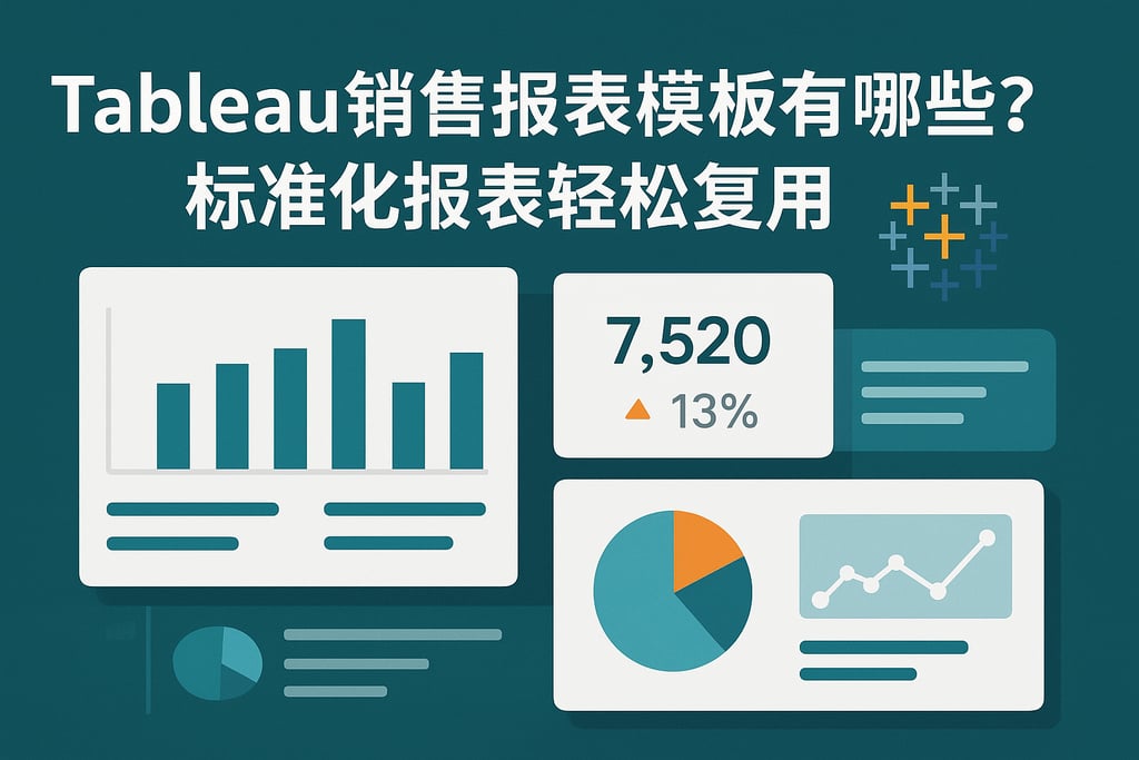 Tableau销售报表模板有哪些？标准化报表轻松复用