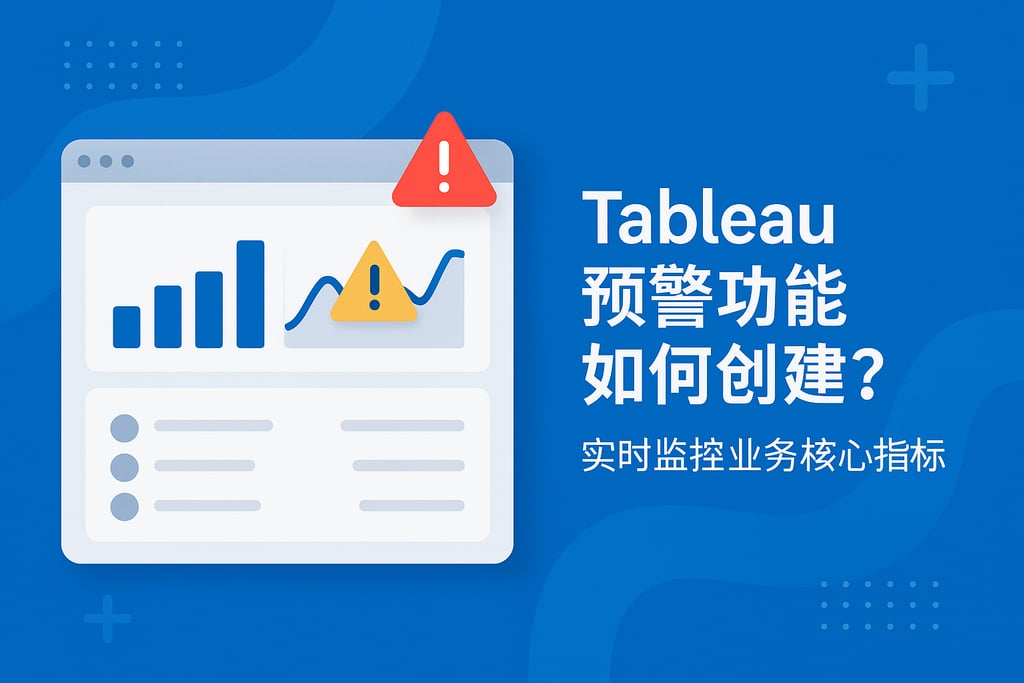 Tableau预警功能如何创建？实时监控业务核心指标