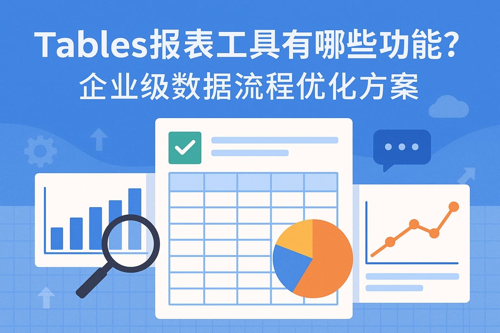 Tables报表工具有哪些功能？企业级数据流程优化方案