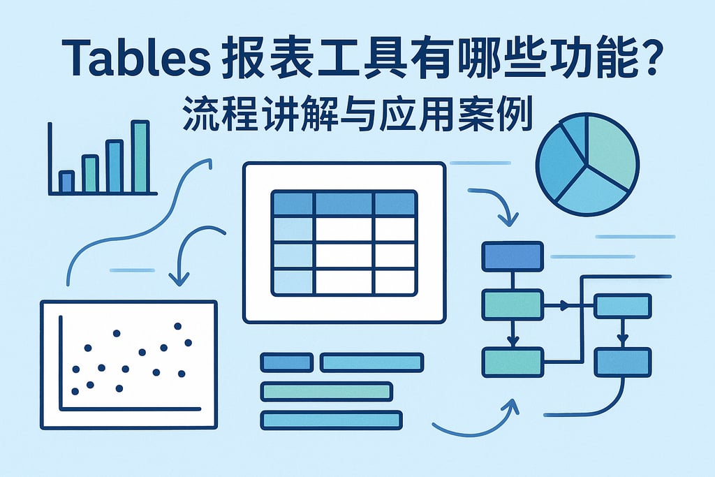 Tables报表工具有哪些功能？流程讲解与应用案例