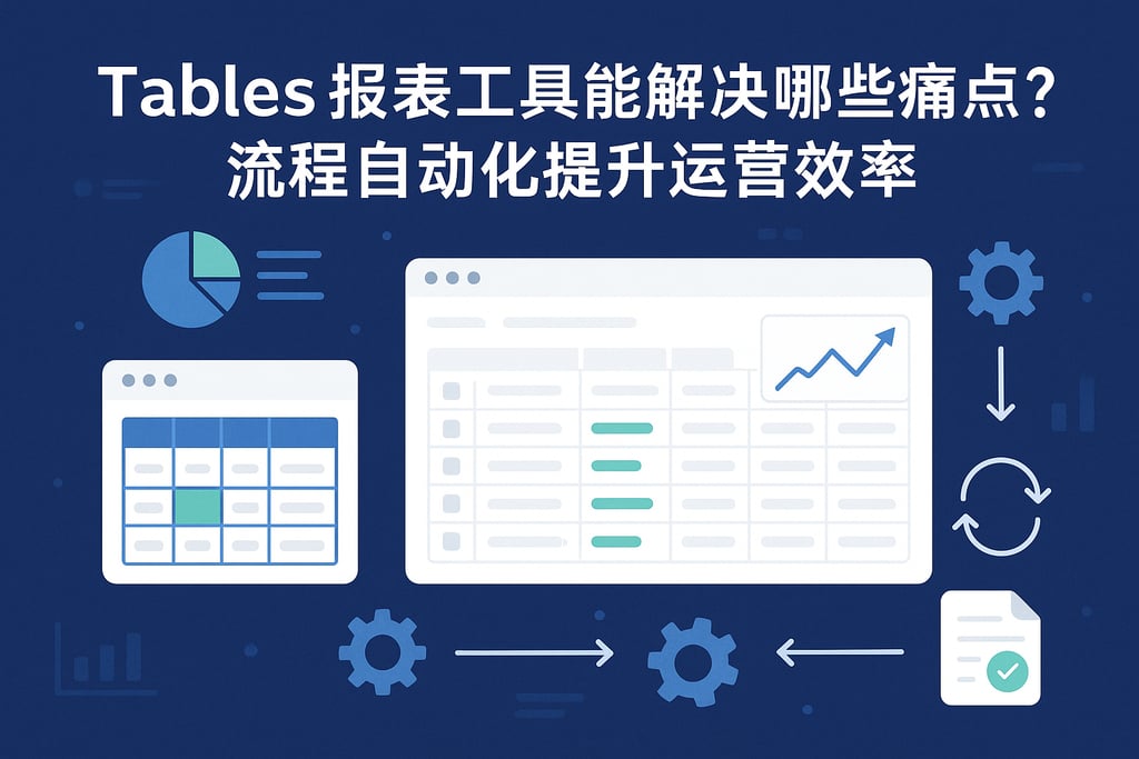 Tables报表工具能解决哪些痛点？流程自动化提升运营效率