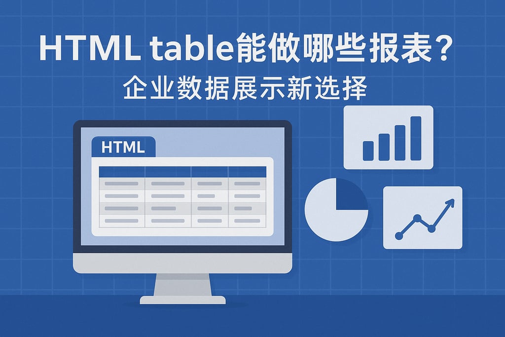 htmltable能做哪些报表？企业数据展示新选择