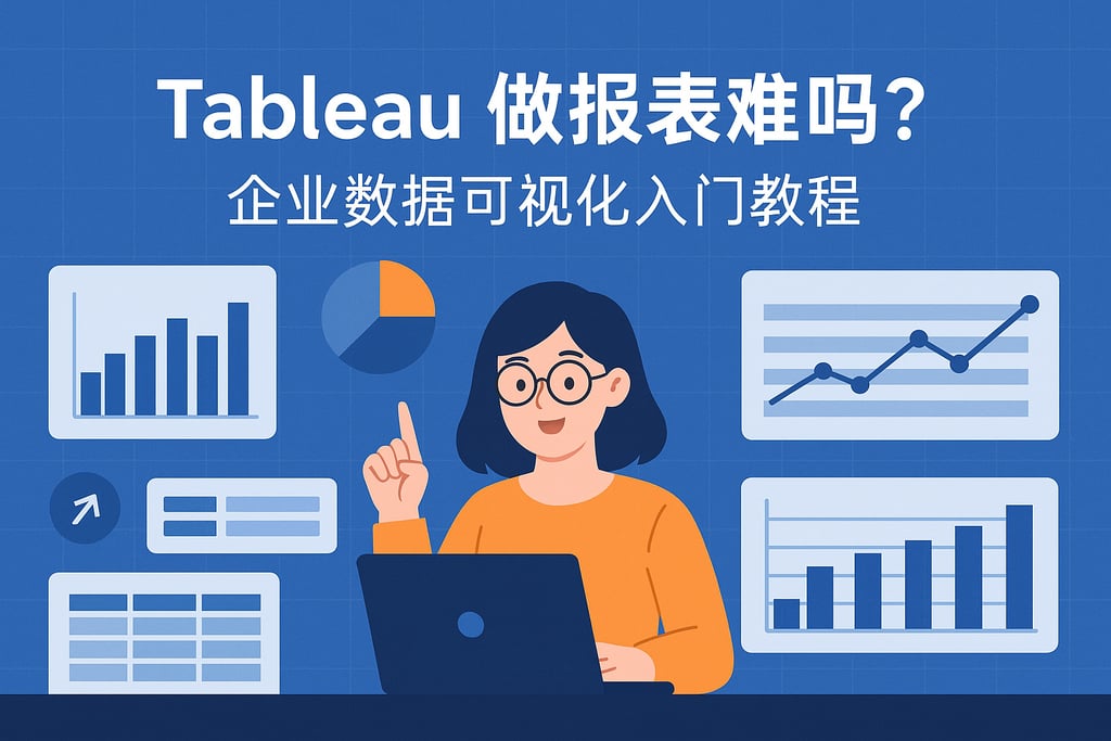 tableau做报表难吗？企业数据可视化入门教程