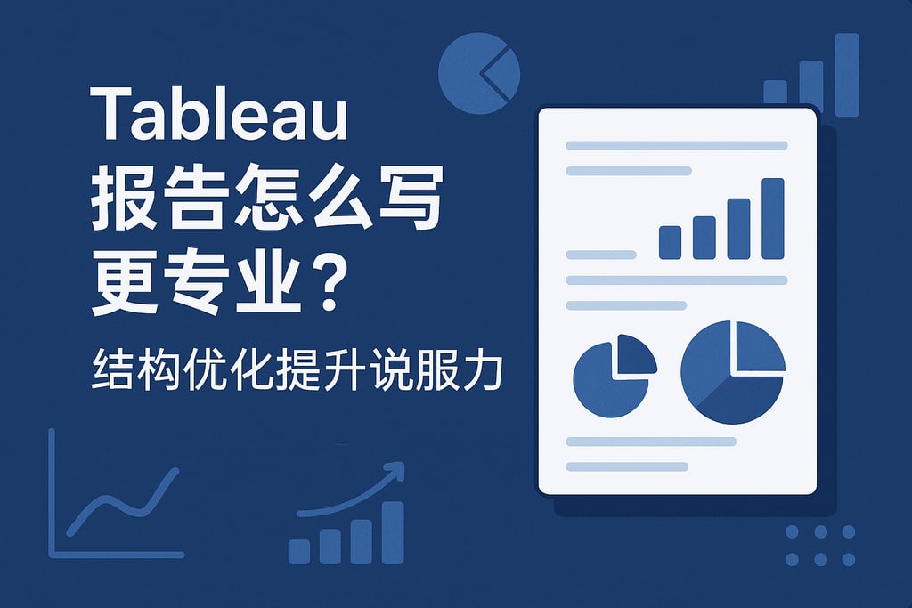 tableau报告怎么写更专业？结构优化提升说服力