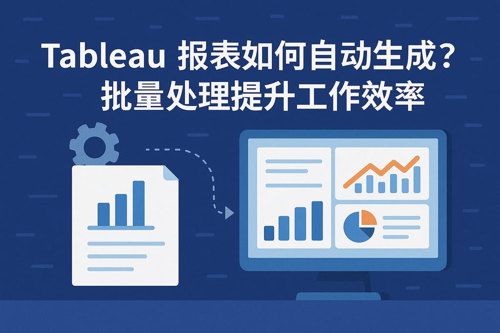 tableau报表如何自动生成？批量处理提升工作效率