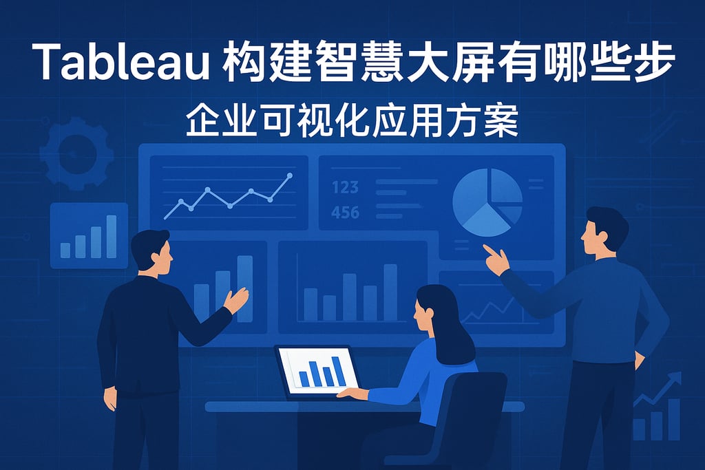 tableau构建智慧大屏有哪些步骤？企业可视化应用方案