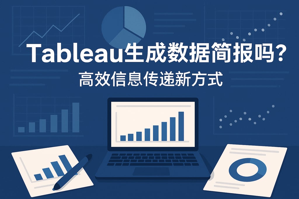 tableau生成数据简报快吗？高效信息传递新方式