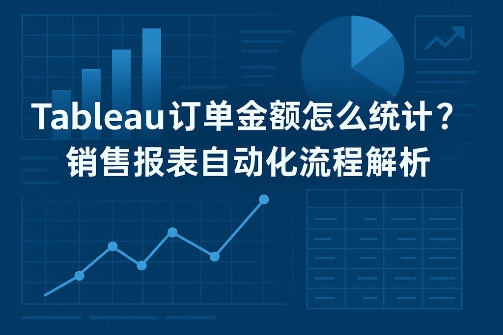 tableau订单金额怎么统计？销售报表自动化流程解析