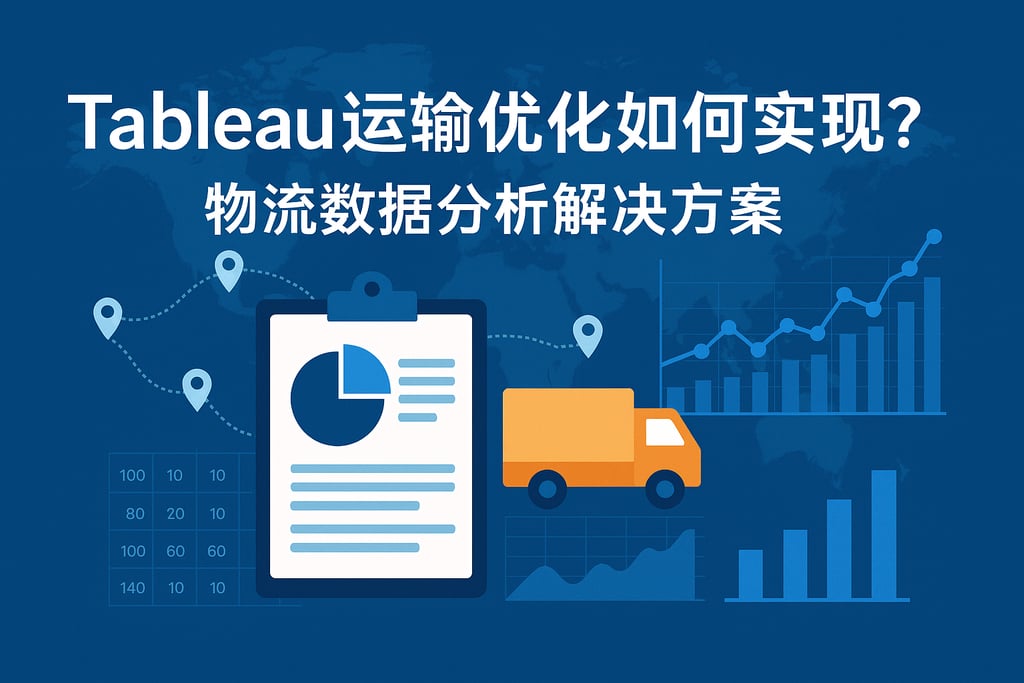 tableau运输优化如何实现？物流数据分析解决方案